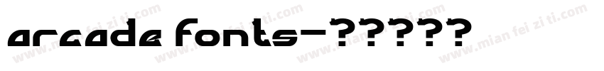 arcade fonts字体转换